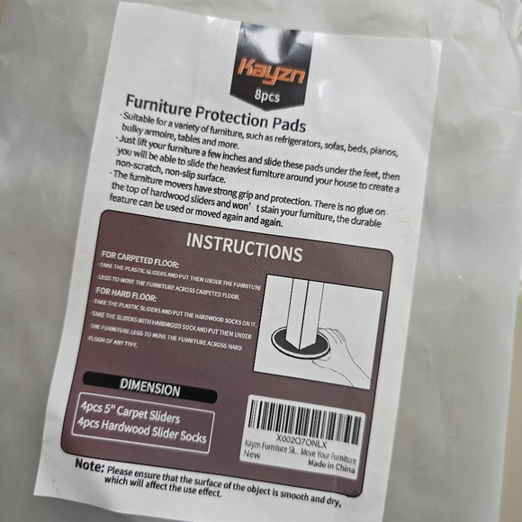 Furniture Sliders Protectors 4 Pack - Picture 6 of 6